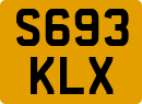 License plate of the United Kingdom, 1983 year system