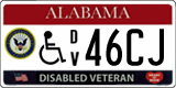Alabama, Disabled Veteran (12345/12A3/1A23)