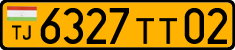 License plate of Tajikistan, Public transport (2009)