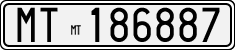 License plate of Italy, Cars (1927 year series)