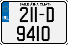 License plate of Ireland, Regular plates