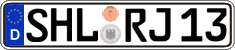 German license plate, Regular plates