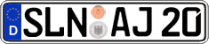 German license plate, Regular plates