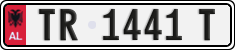 License plate of Albania, Cars (1993)