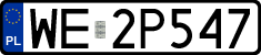 License plates of Poland, Regular car plates