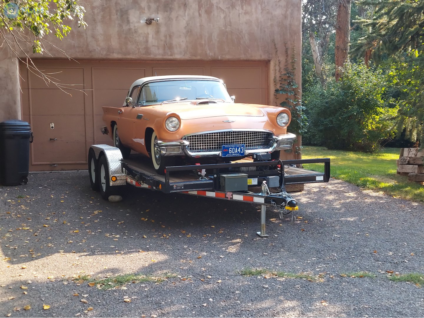 60A43, Ford Thunderbird 1st gen 1957 Convertible, 2nd facelift, 1956–1957