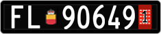 License plate of Liechtenstein, Provisional