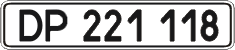 License plate Ukraine, Diplomatic