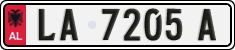 License plate of Albania, Cars (1993)