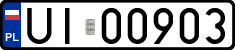License plates of Poland, Military