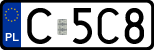License plates of Poland, Regular car plates