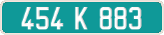 French license plate, Diplomatic