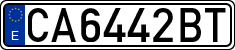 License plates of Spain, 1971 year series