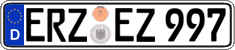 German license plate, Regular plates