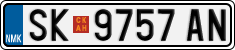 License plate of North Macedonia, Regular plates (2012)