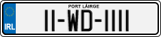 License plate of Ireland, Regular plates