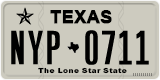 Texas, Regular plates (2012) (АBC-1234)