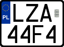 License plates of Poland, Regular car plates