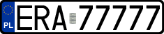 License plates of Poland, Regular car plates
