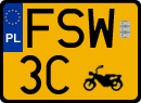 License plates of Poland, Oldtimers