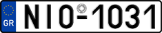 License plate of Greece, Cars