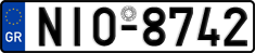 License plate of Greece, Cars
