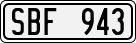 License plate of Sweden, Regular plates