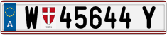 License plate of Austria, Regular plates