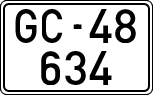License plates of Spain, 1900 year series