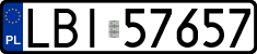 License plates of Poland, Regular car plates