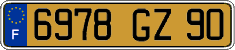 French license plate, FNI