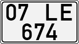 License plate of Turkey, Regular plates