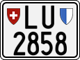 License plate of Switzerland, Motorcycles