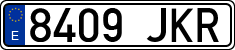 License plates of Spain, Ordinary (2000)
