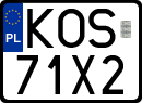 License plates of Poland, Special vehicles and motorcycles