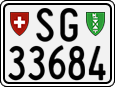 License plate of Switzerland, Motorcycles