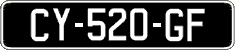 French license plate, SIV (oldtimers)