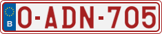 License plate of Belgium, Regular plates (2010)