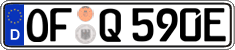 German license plate, Electric vehicles