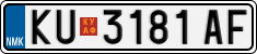 License plate of North Macedonia, Regular plates (2012)