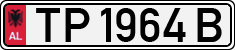 License plate of Albania, Cars (1993)