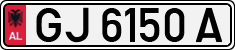 License plate of Albania, Cars (1993)