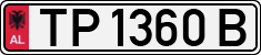 License plate of Albania, Cars (1993)