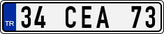 License plate of Turkey, Regular plates