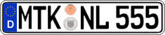 German license plate, Regular plates