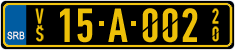 License plate of Serbia, Diplomatic