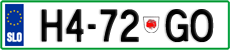 License plate of Slovenia, Trailers