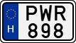 license plates of Hungary, Cars (1990)