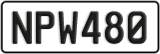 License plate of New Zealand, ABC1(23)