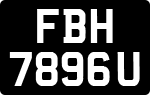 License plate of Singapore, Motorcycles